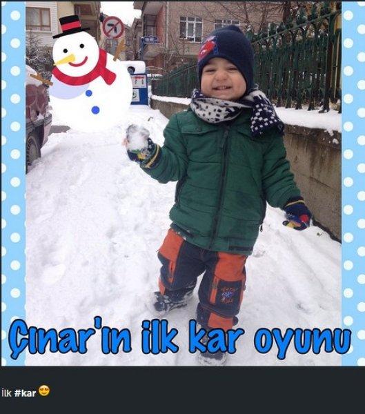 İnstagram'da kar