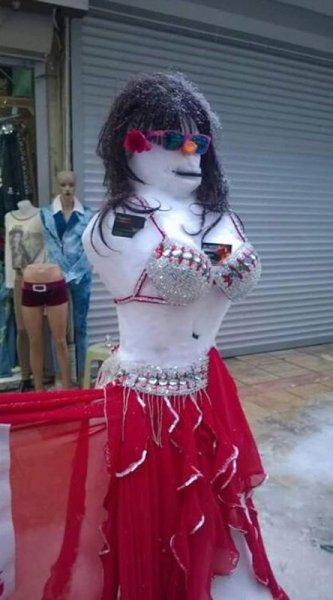 Yurttan kardan adam görüntüleri