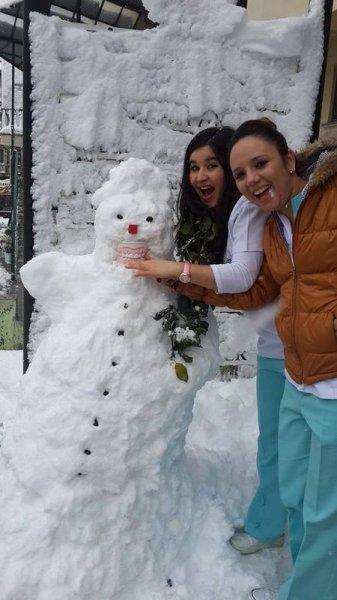 Yurttan kardan adam görüntüleri