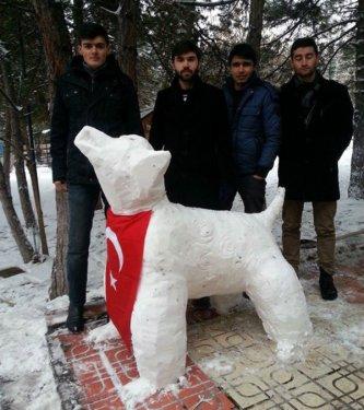 Yurttan kardan adam görüntüleri