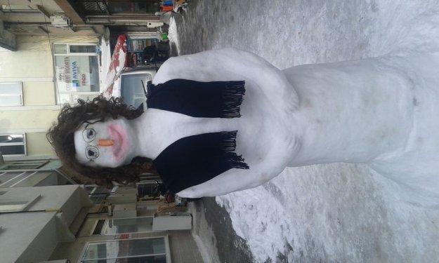 Yurttan kardan adam görüntüleri