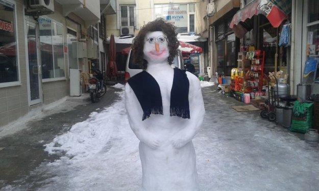 Yurttan kardan adam görüntüleri