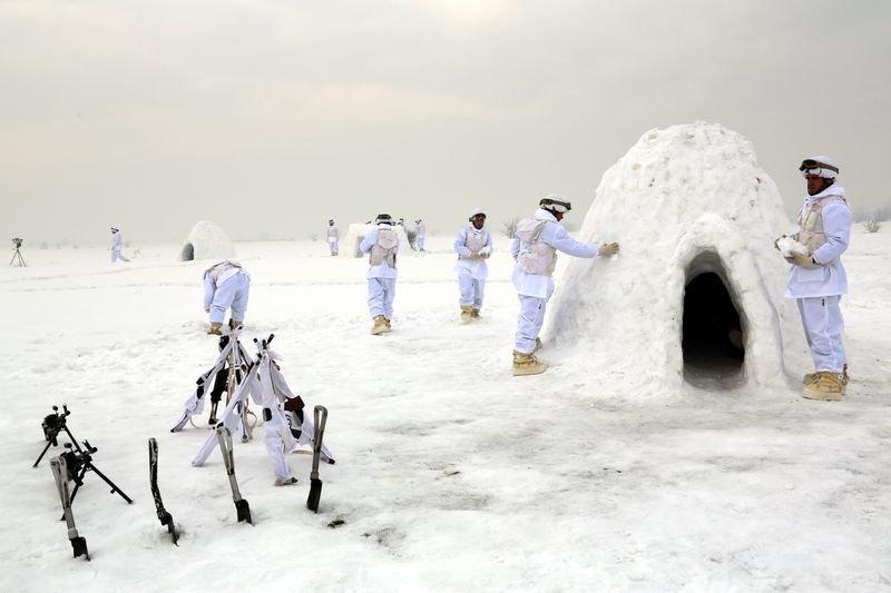 Bolu'da komandoların 5 günlük eğitimi görüntülendi
