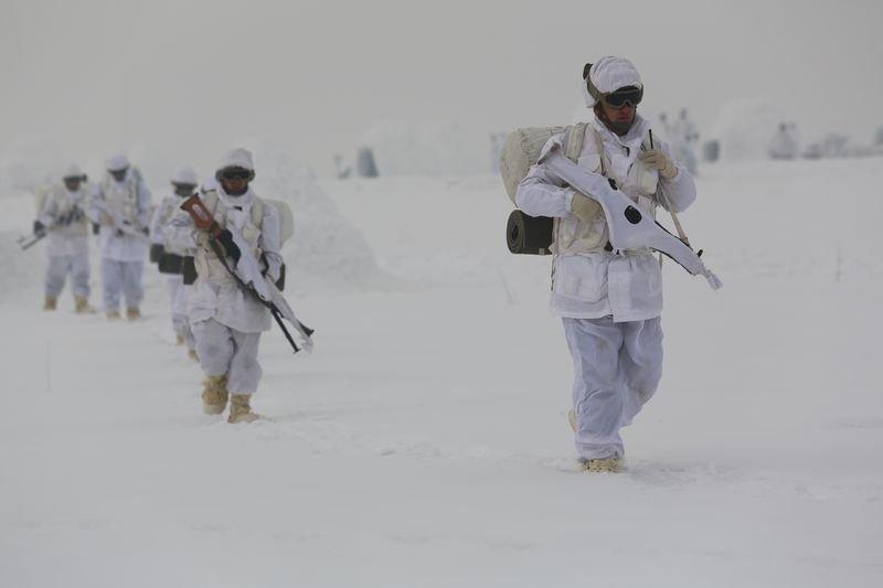 Bolu'da komandoların 5 günlük eğitimi görüntülendi