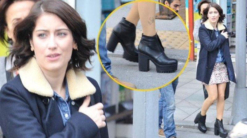 Hazal Kaya'nın 20 cm topuklu ayakkabısı