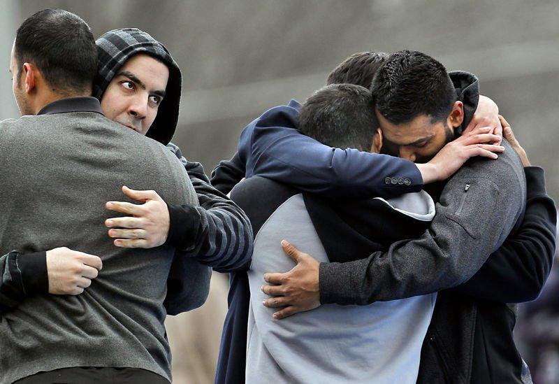 ABD'de öldürülen 3 Müslüman genç toprağa verildi