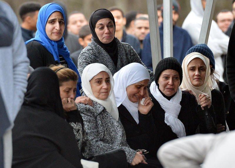 ABD'de öldürülen 3 Müslüman genç toprağa verildi