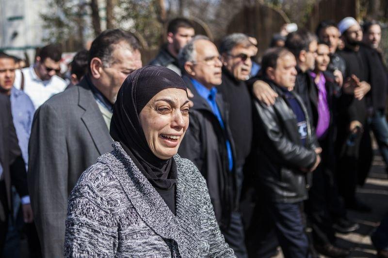 ABD'de öldürülen 3 Müslüman genç toprağa verildi