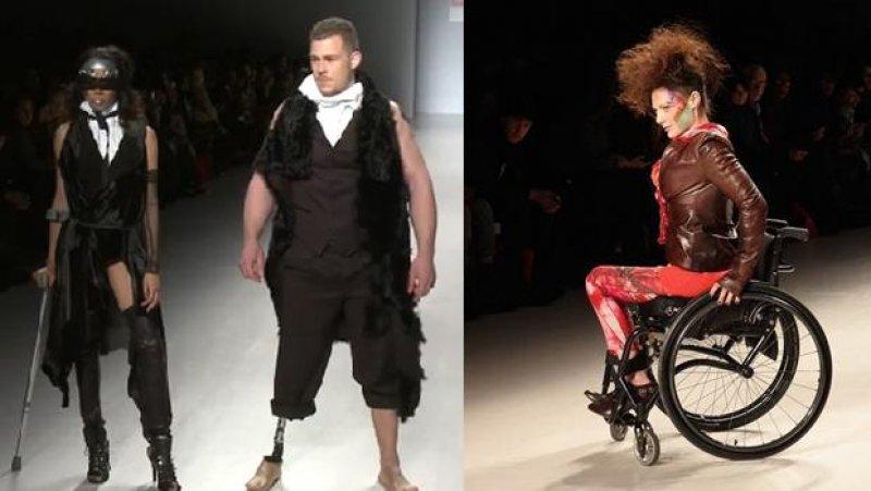 Engelli mankenler podyumda engelleri aştı 