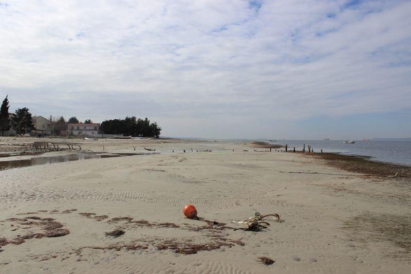 Çanakkale Boğazı'nda deniz suyu çekildi