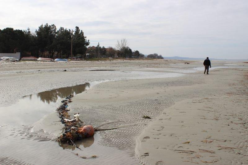 Çanakkale Boğazı'nda deniz suyu çekildi