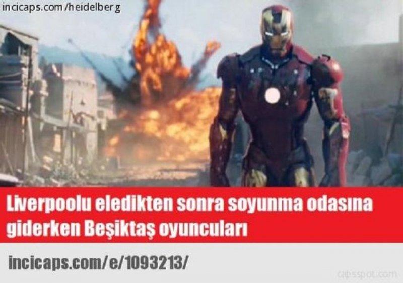 Beşiktaş-Liverpool maçı capsleri