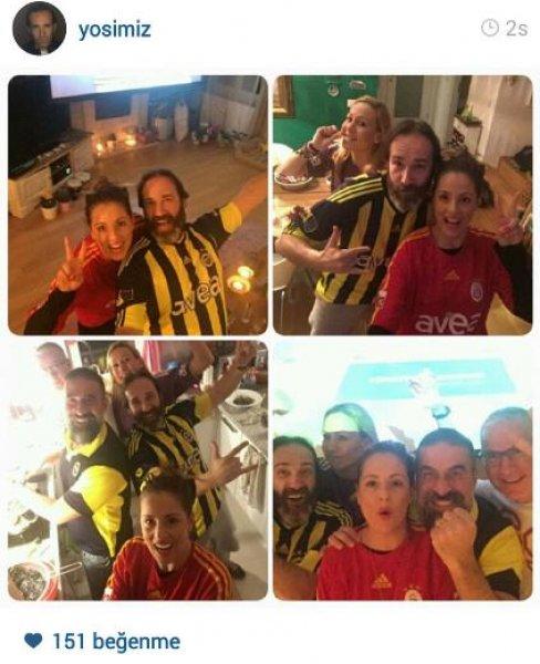Ünlülerin objektifinden derbi heyecanı - Resim 14