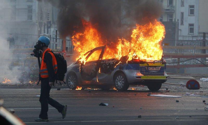 Almanya'da Avrupa Merkez Bankası'na protesto