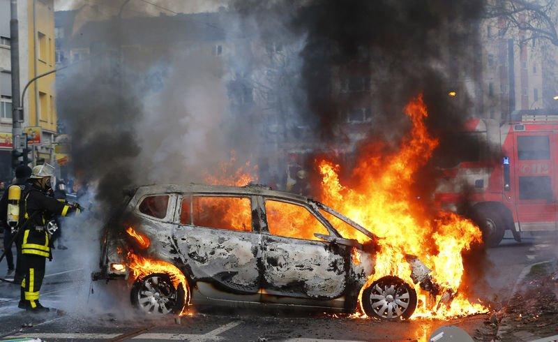 Almanya'da Avrupa Merkez Bankası'na protesto
