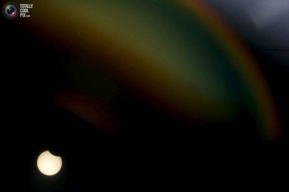 Dünyadan Güneş tutulması manzaraları