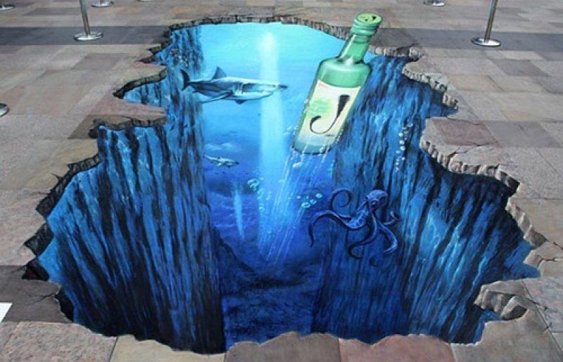 Sokakların çehresi 3 boyutlu resimlerle değişti