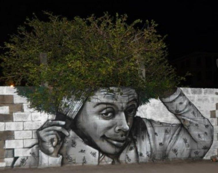 Sokakların çehresi 3 boyutlu resimlerle değişti