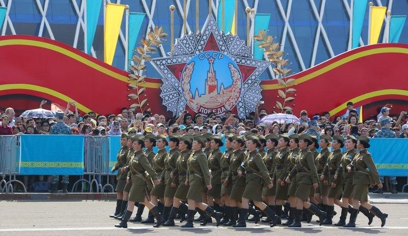 Kazakistan’da Büyük Zafer’in 70. yılı kutlanıyor