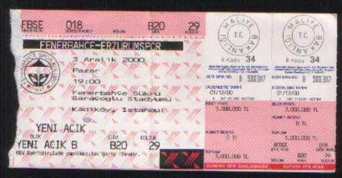 Nostaljik maç biletleri