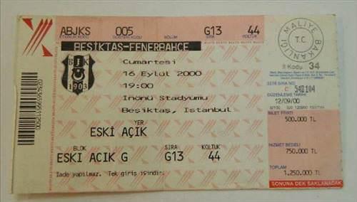 Nostaljik maç biletleri