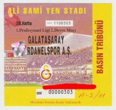 Nostaljik maç biletleri