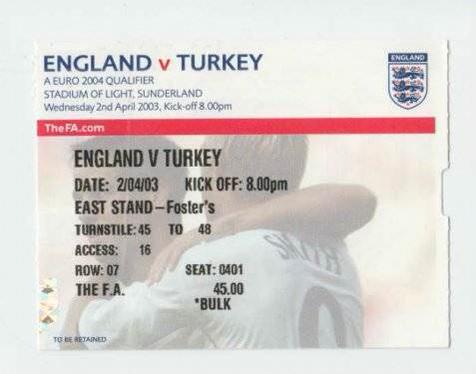 Nostaljik maç biletleri