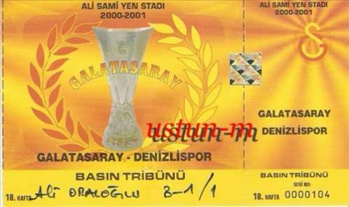 Nostaljik maç biletleri