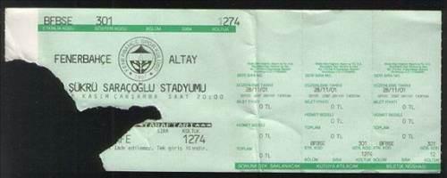 Nostaljik maç biletleri