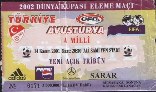 Nostaljik maç biletleri