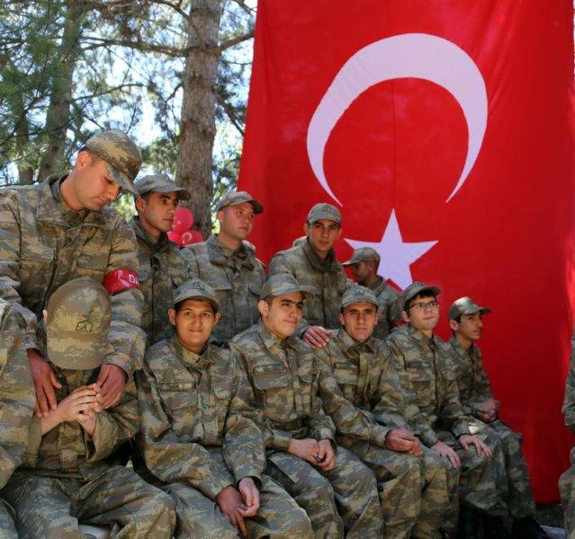 Ankara'da 96 engelli genç temsili asker oldu