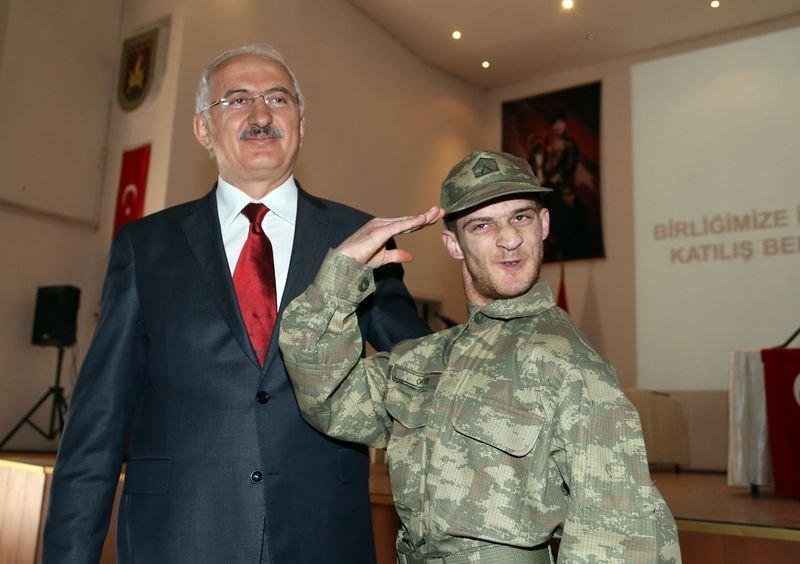 Ankara'da 96 engelli genç temsili asker oldu