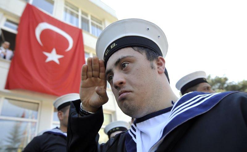 Ankara'da 96 engelli genç temsili asker oldu