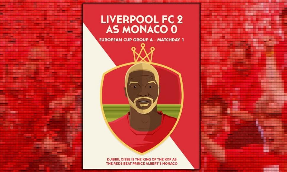 10. yıldönümünde Dave Will'in çizimleriyle Liverpool-Milan Şampiyonlar Ligi finali