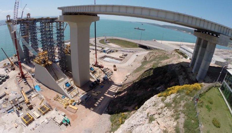 İzmit-Körfez Geçiş Köprüsü havadan görüntülendi