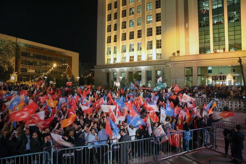 AK Parti Genel Merkezi'nden görüntüler