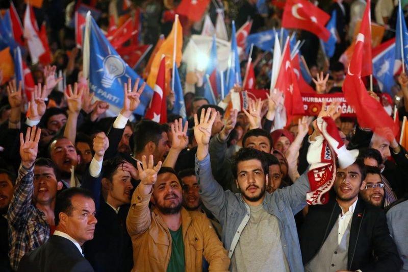 AK Parti Genel Merkezi'nden görüntüler