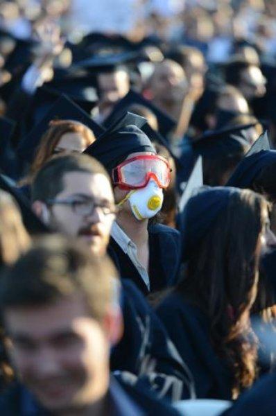 Boğaziçi Üniversitesi mezuniyet töreninde pankartlar konuştu