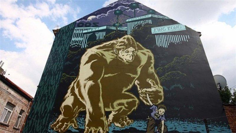 Belçika sokaklarını çizgi film kahramanları süsledi