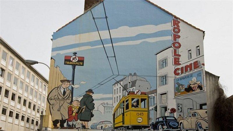 Belçika sokaklarını çizgi film kahramanları süsledi