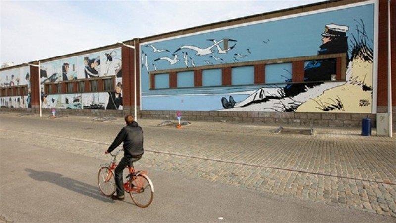 Belçika sokaklarını çizgi film kahramanları süsledi