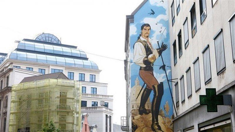 Belçika sokaklarını çizgi film kahramanları süsledi