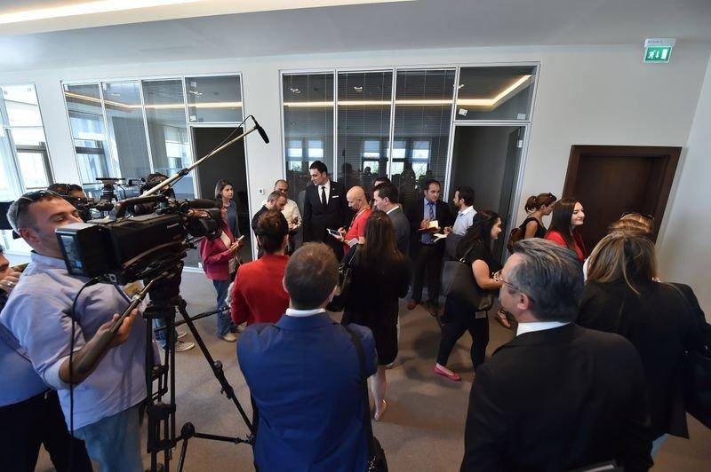 Cumhurbaşkanlığı Külliyesi muhabirlere gezdirildi