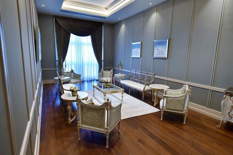 Cumhurbaşkanlığı Külliyesi muhabirlere gezdirildi