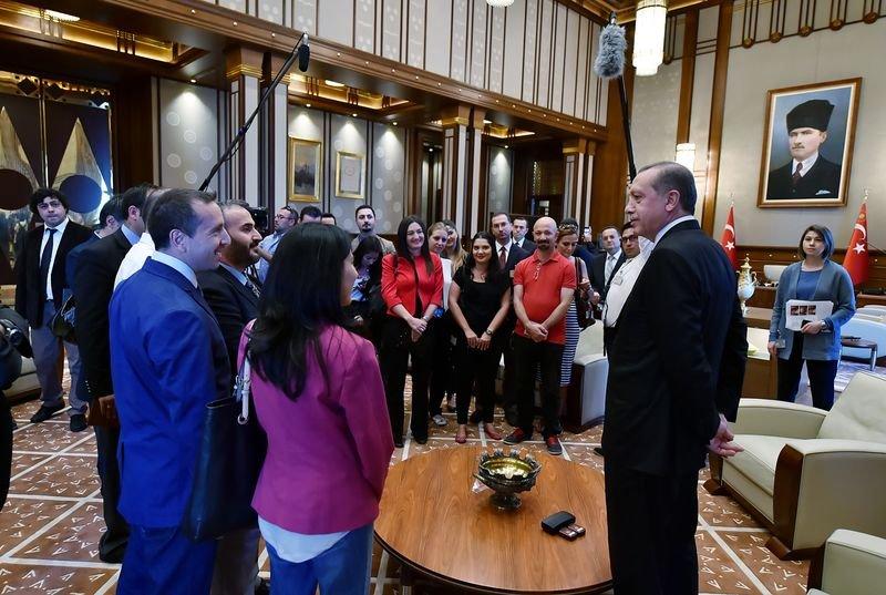 Cumhurbaşkanlığı Külliyesi muhabirlere gezdirildi