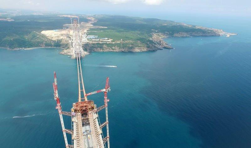 Üçüncü Boğaz Köprüsü'nde sona yaklaşıldı