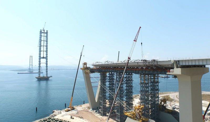 İzmit Körfez Geçiş Köprüsü'nde son durum