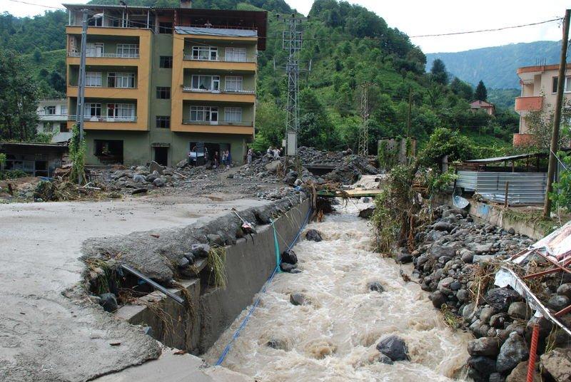 Artvin'de sel felaketi