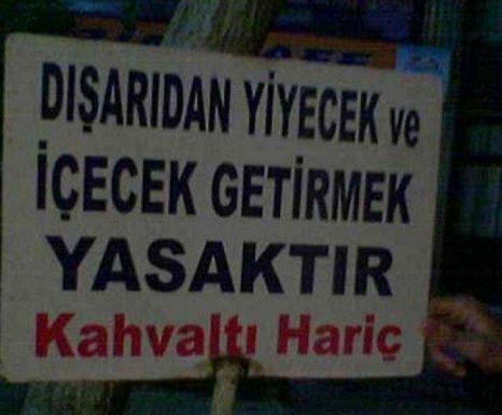 Akıllara zarar yasak tabelalar
