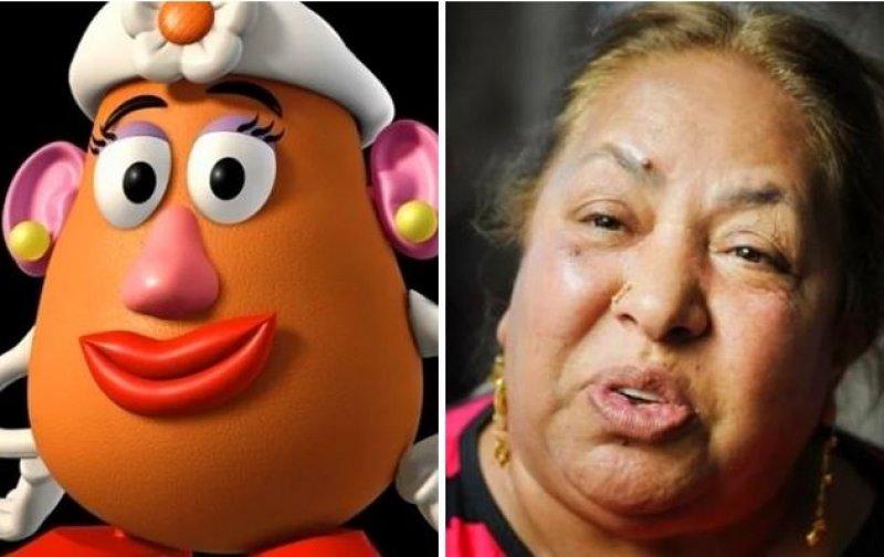 Çizgi karakterlere benzeyen ünlüler 